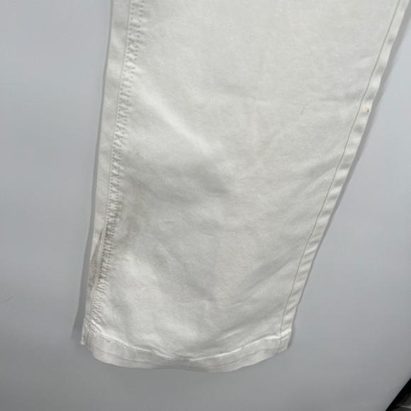 Blanc White Boot Leg Denim Silver/Gold Studs & Stones Ladies 10 NEW - Picture 6 of 14